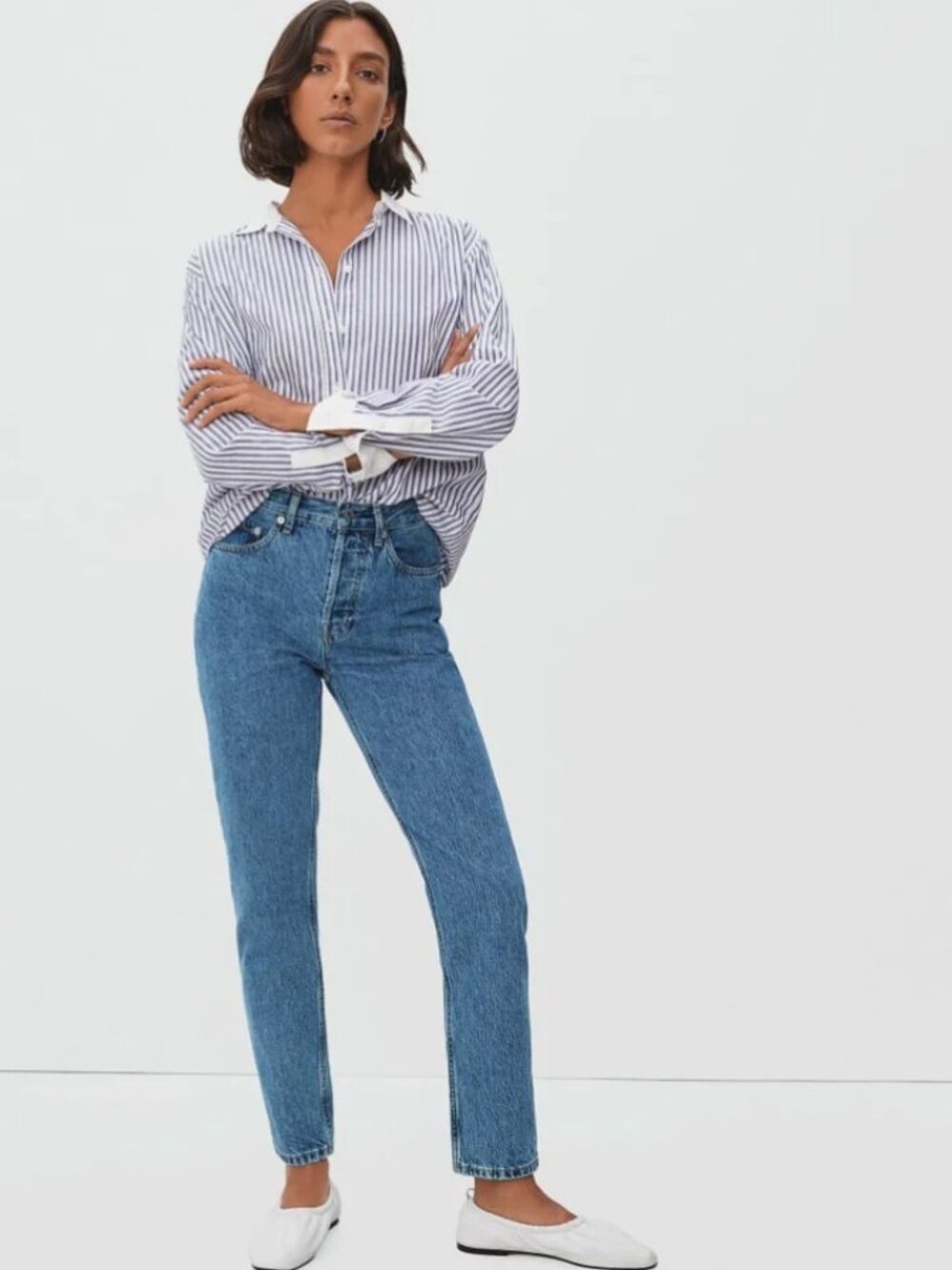 Everlane Curvy 90s Cheeky Jeans in Northridge